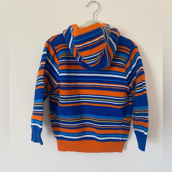 Tu Kids | Orange, Blue & White Striped Hoodie | 3-4 years | Graduate Designer - Picture 10 of 10